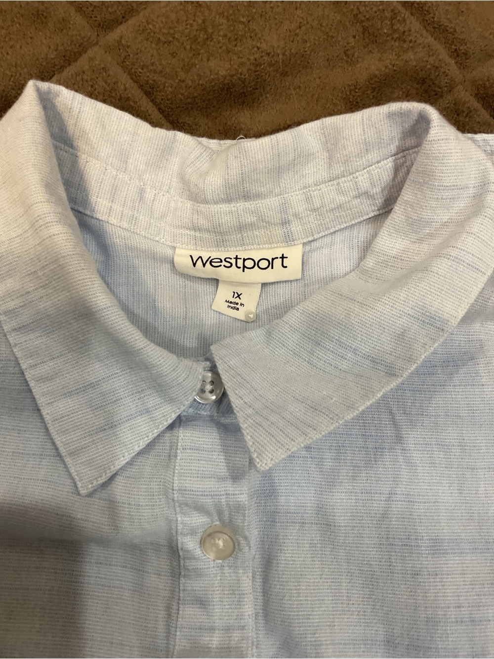 Westport Light Blue Long-Sleeve Popover Shirt - Picture 2 of 11